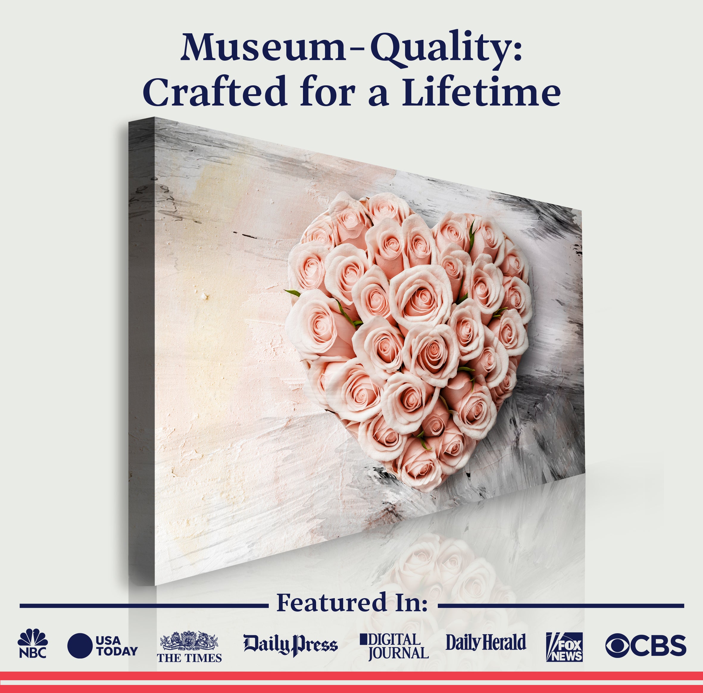 Floral Heart Wall Art II-4