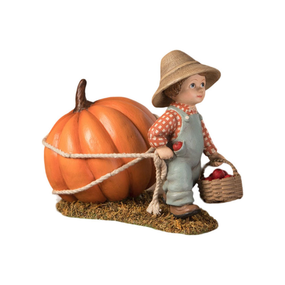 Paulie Pulling Pumpkin by Bethany Lowe Designs-0