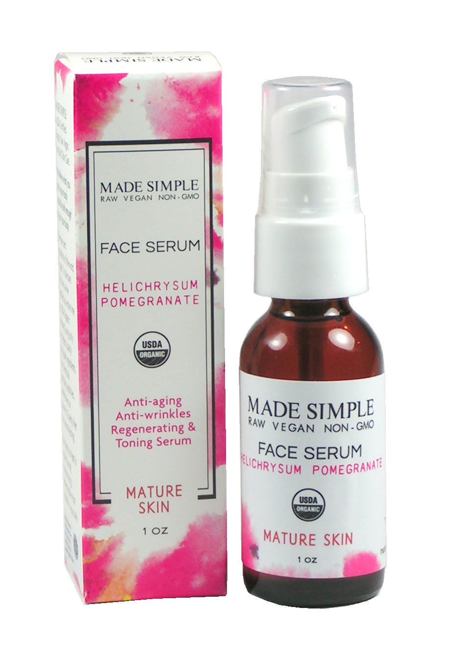 Helichrysum Pomegranate Face Serum for Mature Skin - Certified Organic, Vegan & Cruelty-free-2
