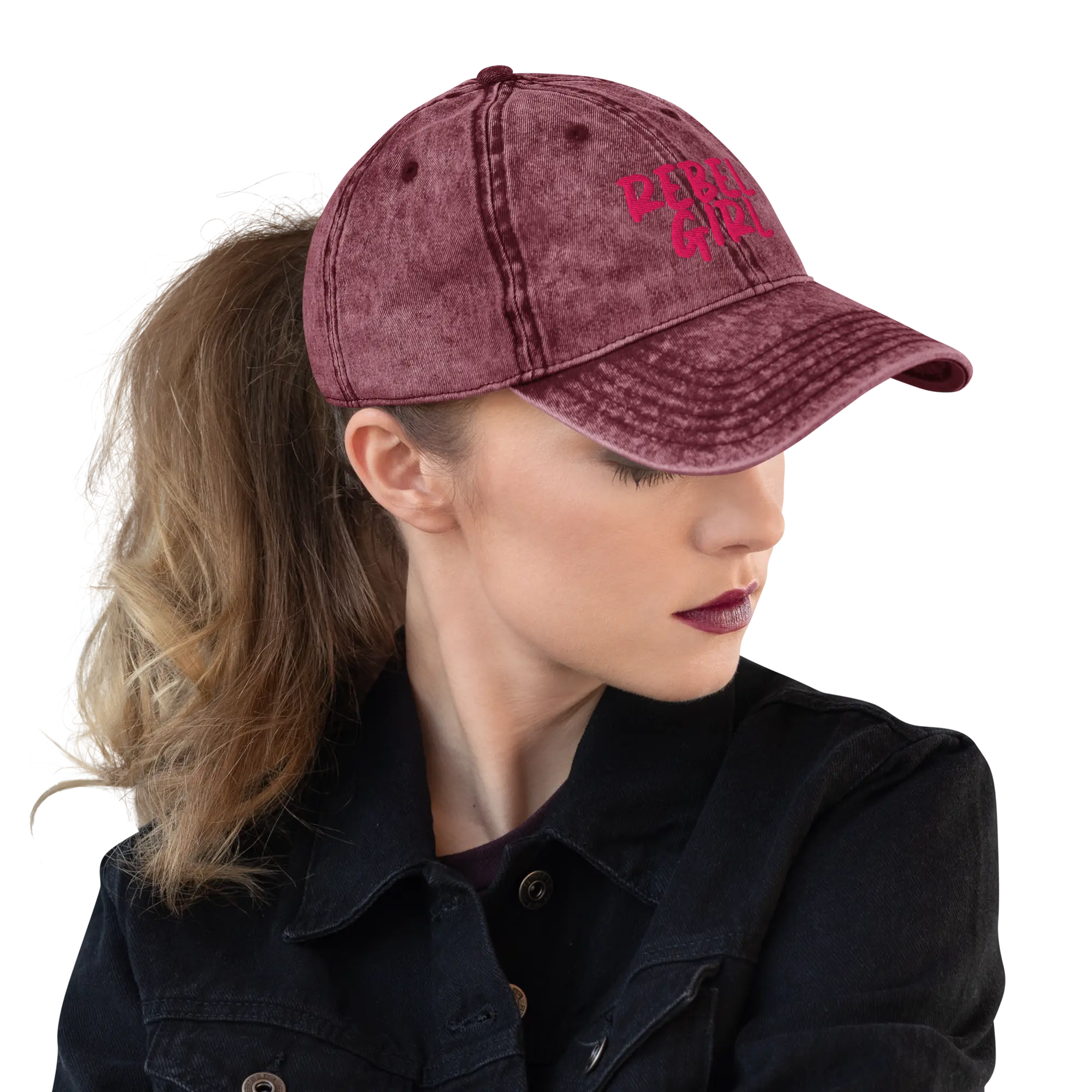 Vintage Cap REBEL GIRL Vintage Cotton Twill Cap