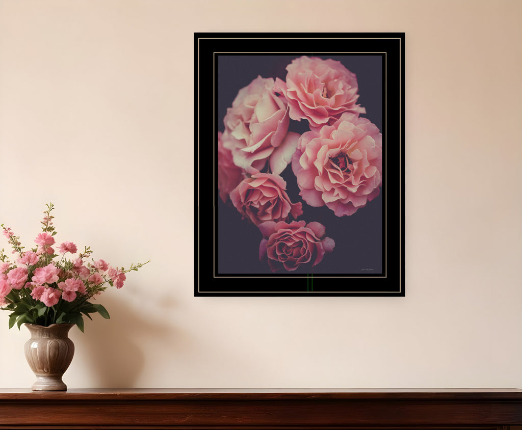 Dreamy Rose 2 Black Framed Print Wall Art-0