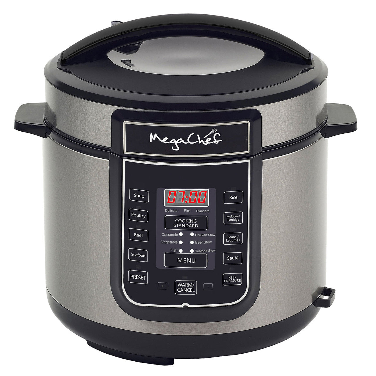 Megachef 6 Quart Digital Pressure Cooker with 14 Pre-set Multi Function Features-0