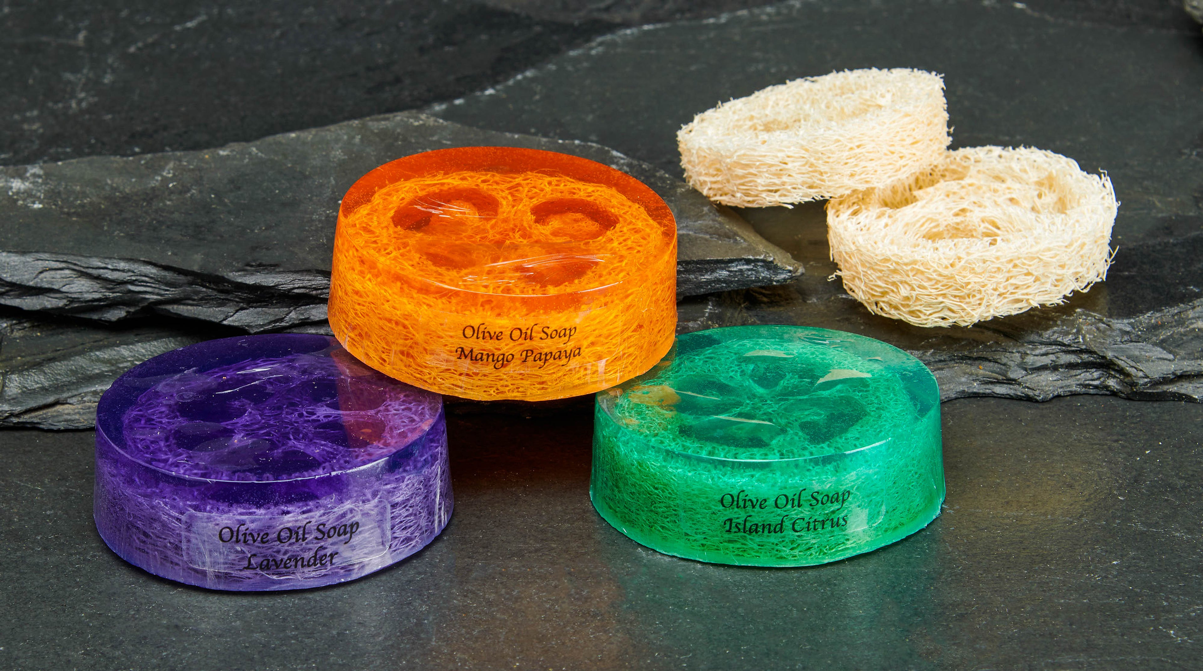 Olive Oil Loofah Soap-Lavender
