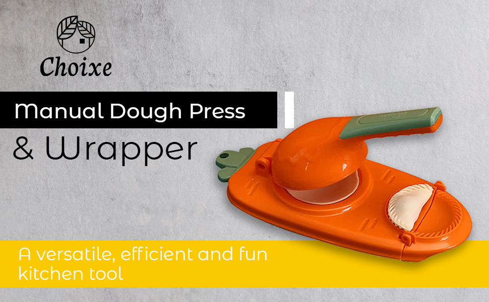 2-in-1 Manual Dough Press. Dumpling Empanada Pastries Maker.