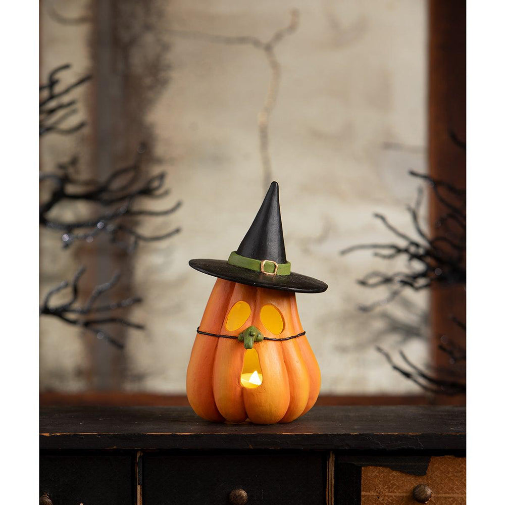 Pumpkin Witch Luminary by Bethany Lowe Designs-2