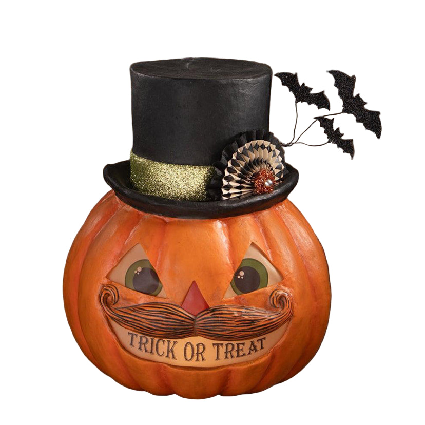 Trick or Treat Pumpkin Stache by Bethany Lowe Designs-0