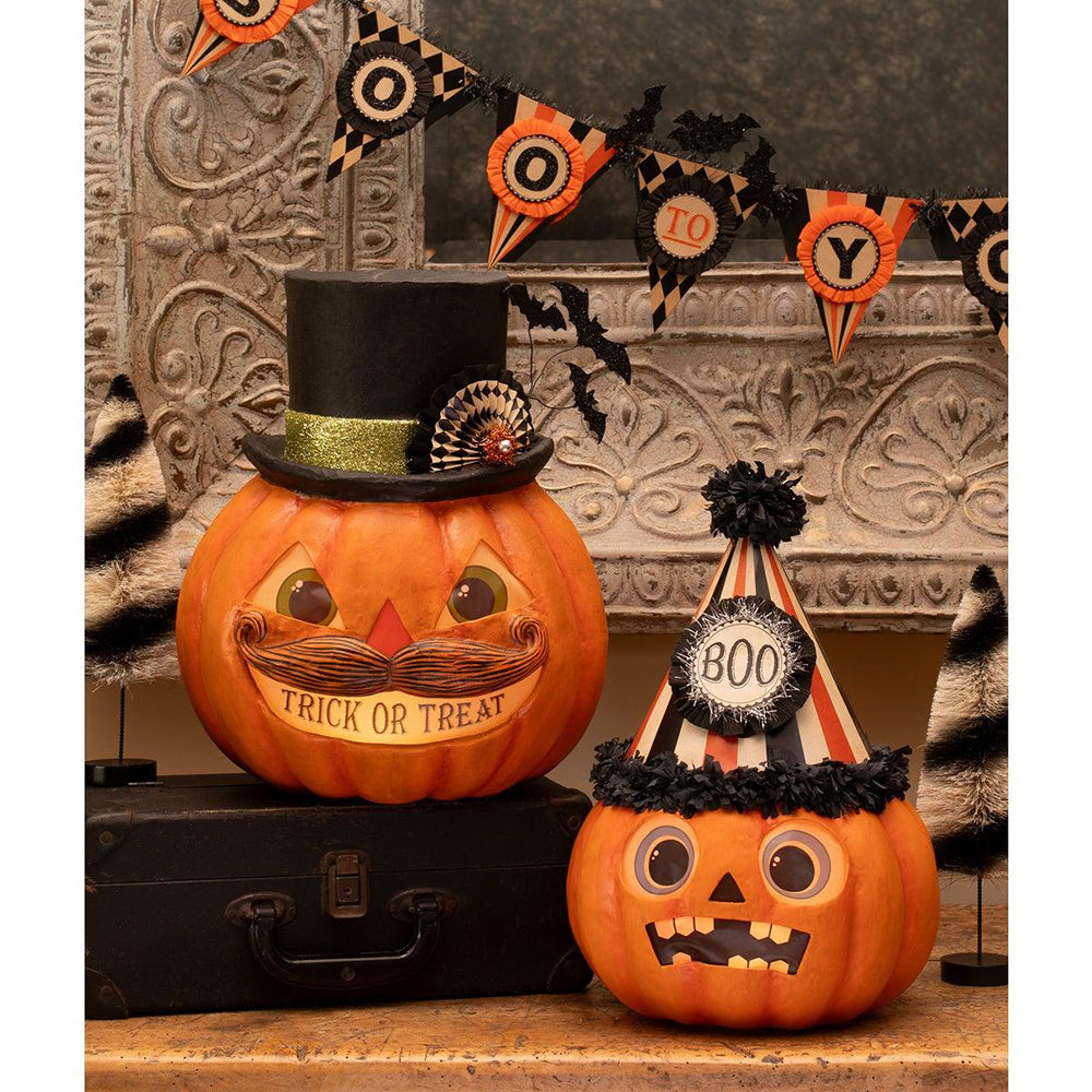 Trick or Treat Pumpkin Stache by Bethany Lowe Designs-4