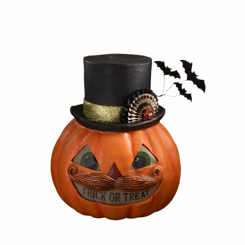 Trick or Treat Pumpkin Stache by Bethany Lowe Designs-1