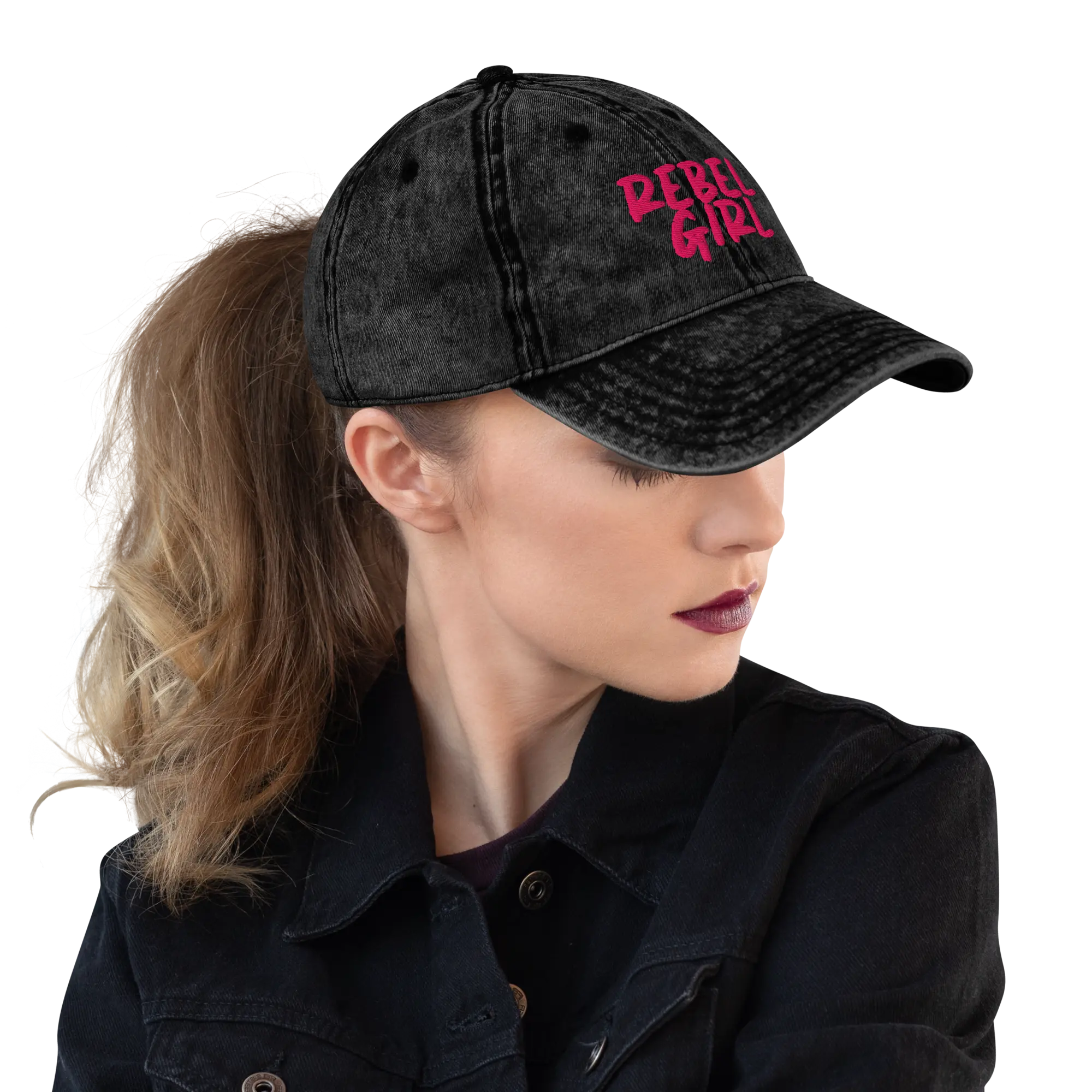 Vintage Cap REBEL GIRL Vintage Cotton Twill Cap