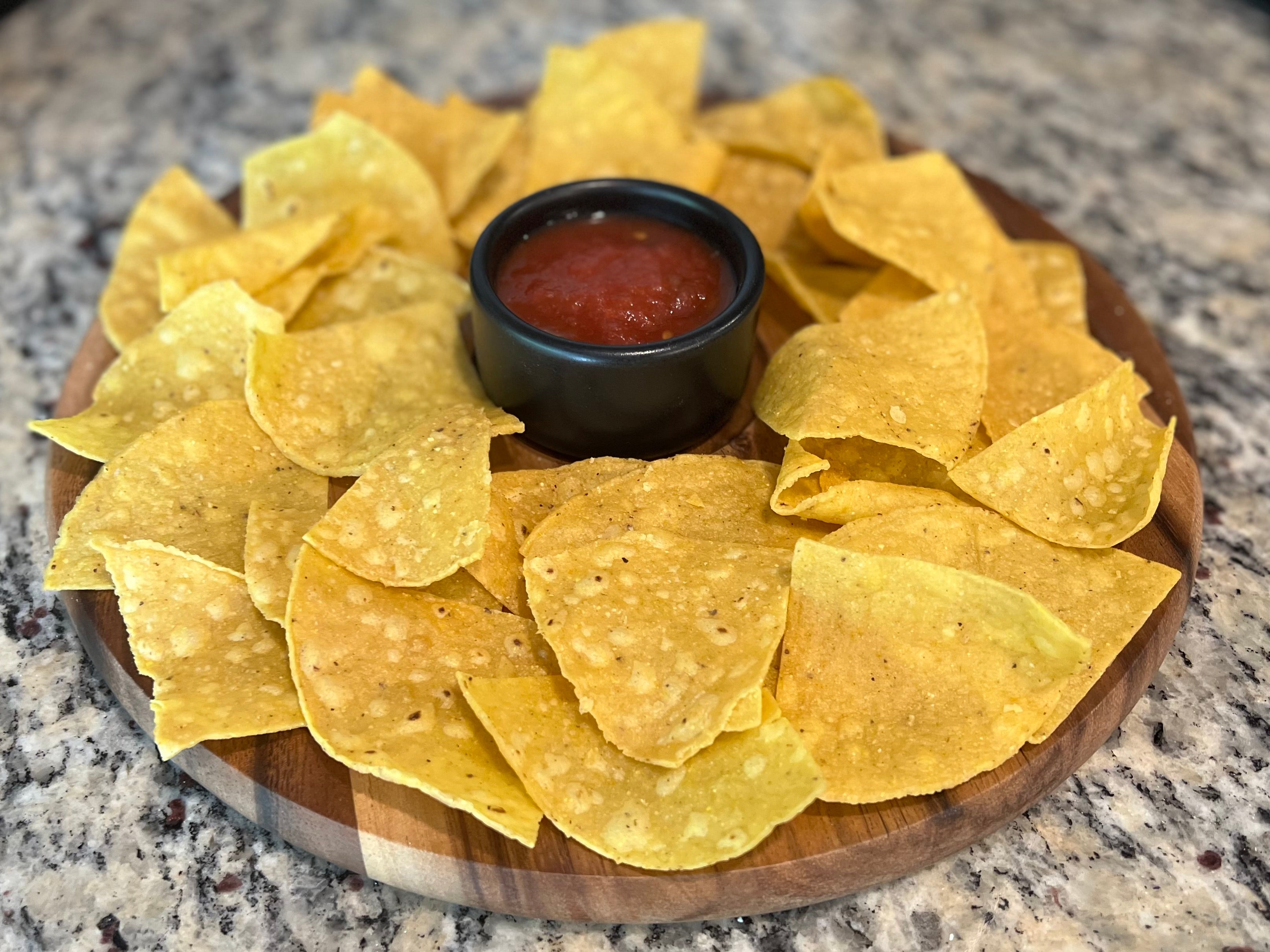 Chip 'n Dip with Black Ceramic Bowl